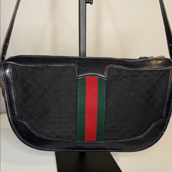 Gucci Vintage Black Sherry Line Shoulder Bag - Picture 7 of 13